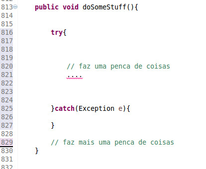 Erro não tratado corretamente